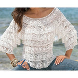 Elegant summer sweater crochet pattern