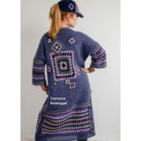 Crochet trendy women long cardigan - Crochet clothes
