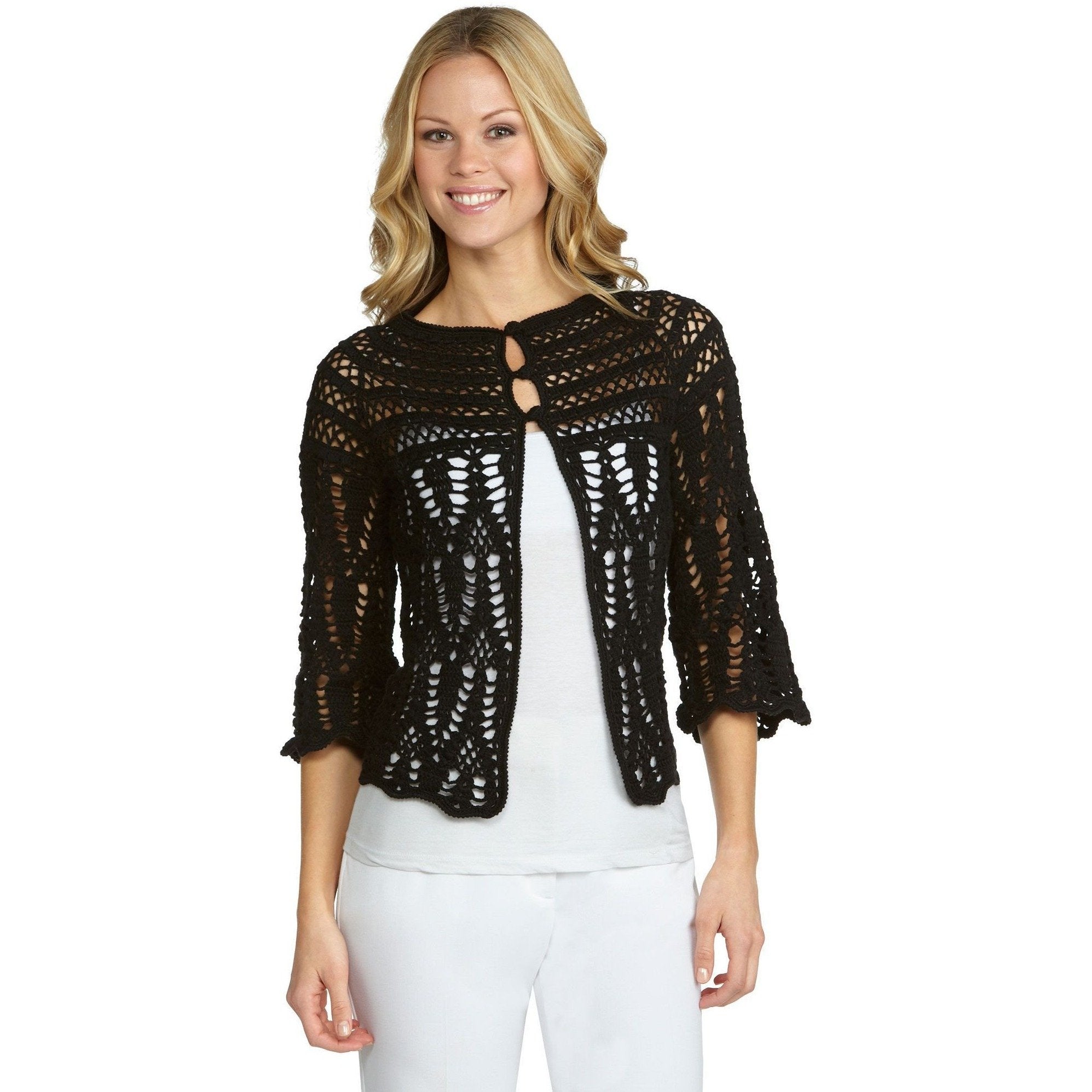 Black Crochet Cardigan – Crochet Clothes