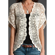 Elegant crochet  cardigan, jacket - AsDidy fashion