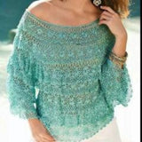 Handmade crochet cute summer women crochet blouse - MADE TO ORDER - Crochet clothes