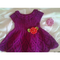 Purple Baby Crochet Dress - FREE SHIPPING - AsDidy fashion