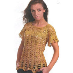 Handmade crochet summer women crochet blouse - AsDidy fashion