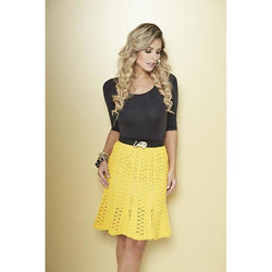 Yellow crochet mini skirt - AsDidy fashion