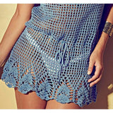 Crochet women summer mini dress - AsDidy fashion