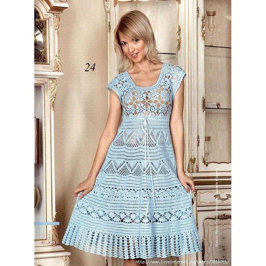 Vinage crochet dress pattern - AsDidy fashion