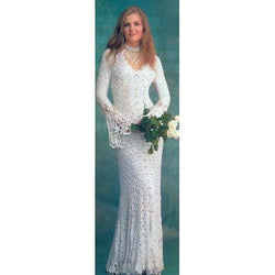 White crochet maxi dress - Made to order - AsDidy fashion