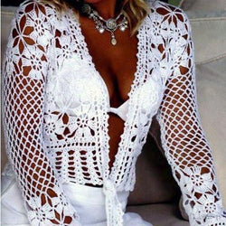 Elegant crochet  cardigan - AsDidy fashion