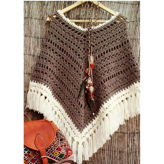 Winter crochet poncho - Crochet clothes