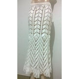 White crochet maxi skirt - Made to order - Crochet clothes
