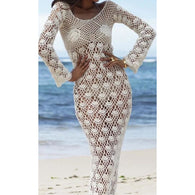 White crochet maxi dress - Crochet clothes