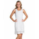 White crochet summer dress - AsDidy fashion