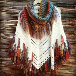 Crocheted poncho - Crochet clothes