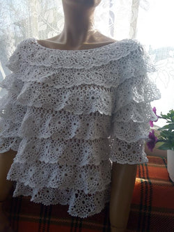 Elegant summer sweater crochet pattern