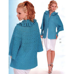 Blue crochet  cardigan - AsDidy fashion