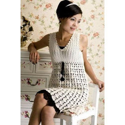 Off white crochet mini dress - AsDidy fashion