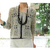 Crochet women summer jacket pattern, cardigan, Pattern only, different sizes, written in English - AsDidy fashion