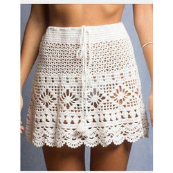 Summer crochet beach mini skirt - Crochet clothes
