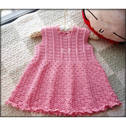 Pink Crochet Dress - AsDidy fashion