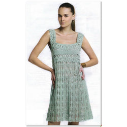 Light green crochet summer dress - AsDidy fashion