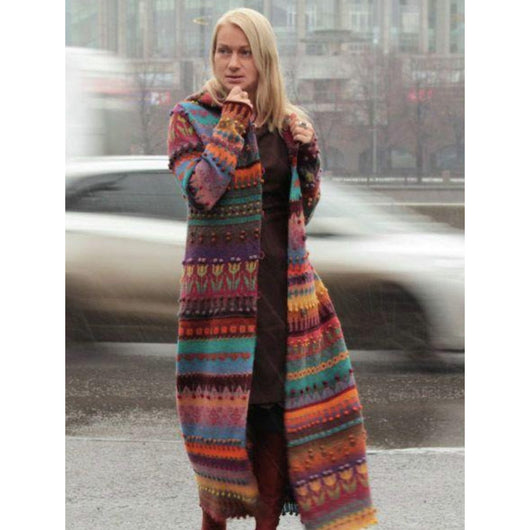 Cable Knit  women long cardigan - Crochet clothes