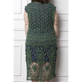 Plus size - Long crochet women cardigan - AsDidy fashion