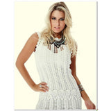 Beautiful crochet women summer mini dress, party dress, cocktail dress - AsDidy fashion