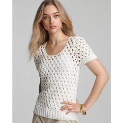 White crochet summer top - AsDidy fashion
