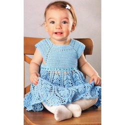 Handmade crochet summer girls dress, Pattern only different sizes to 1 year, written in English, with pictures of the proccess of crocheting - AsDidy fashion
