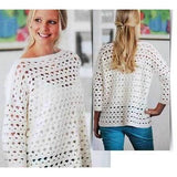 Easy blouse crochet pattern - Instant download - AsDidy fashion
