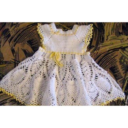 Handmade newborn crochet summer girls dress, Pattern only, different sizes, written in English, with pictures of the proccess of crocheting - AsDidy fashion