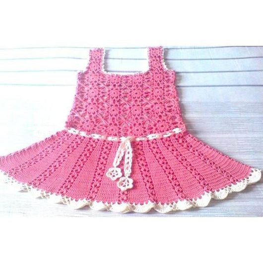 PDF Pattern - Handmade crochet summer girls dress, in different sizes, written in English, with pictures of the proccess of crocheting - AsDidy fashion