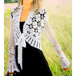 Crochet women summer jacket pattern, cardigan, Pattern only, different sizes, written in English - AsDidy fashion