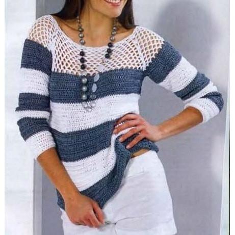 Pattern only - a crochet spring/summer/fall top blouse - AsDidy fashion