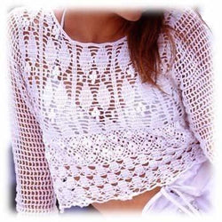 PDF Pattern only - a crochet spring/summer crochet blouse - Digital file - AsDidy fashion