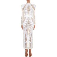 White crochet maxi dress - Crochet clothes