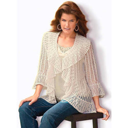 Elegant crochet  cardigan - Maxi size - AsDidy fashion
